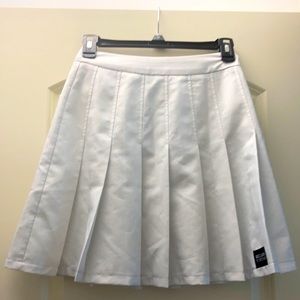 White Pleated Tennis Skirt